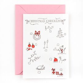 Postkaart Christmas checklist / Studio Flash